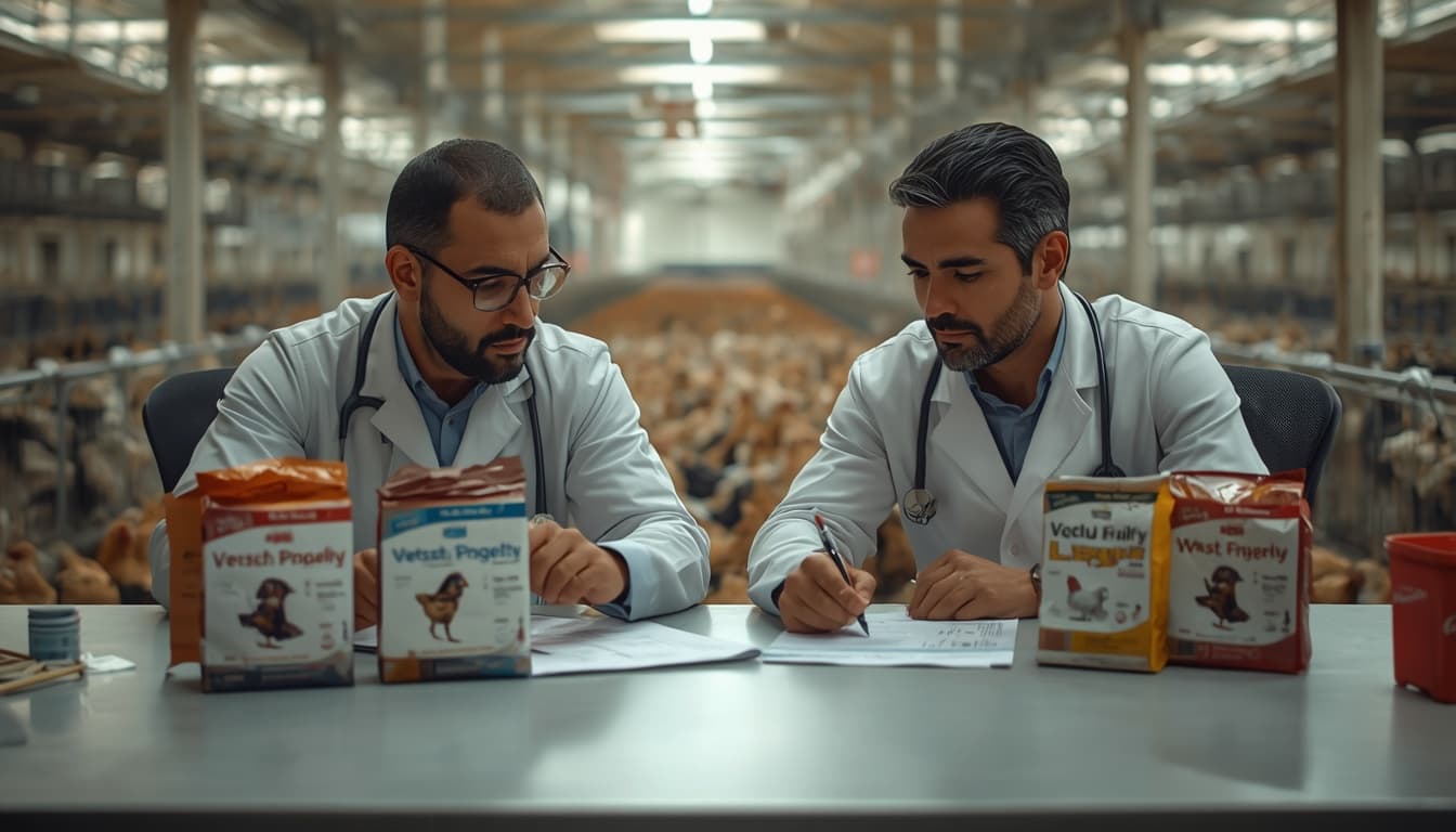 أسعار أدوية دواجن البياض في نهاية الدورة: مقارنة المستحضرات وطلب عرض سعر